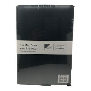 MacBook Pro 16.2 Hard Shell Case A2485 A2780 A2991 w/Padded Carrying Sleeve, BLK